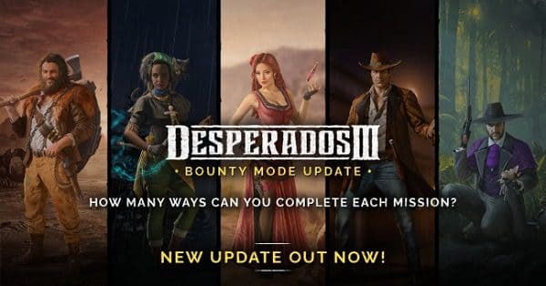You are currently viewing Desperados III Adds Bounty Mode and “Level Editor Light” In Free Update