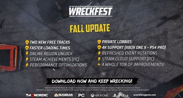 You are currently viewing Wreckfest Fall Update out now on consoles featuring 2 new,free tracks and more!
