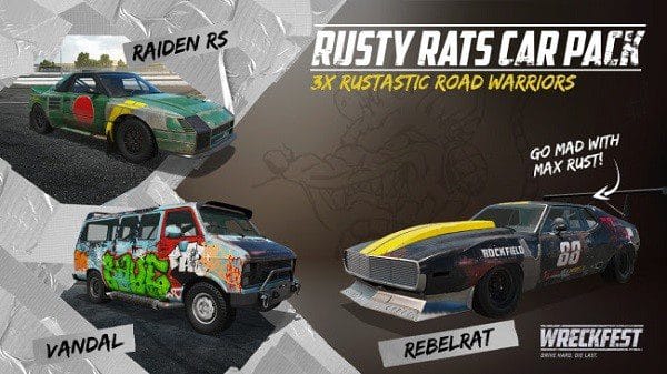 You are currently viewing The sixth DLC of Wreckfest, the Rusty Rats Car Pack, is out todayon all platforms!