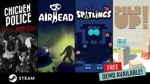You are currently viewing Try it till you buy it! Demos for Spitlings, Chicken Police, Pile Up!, and Airhead remain available!