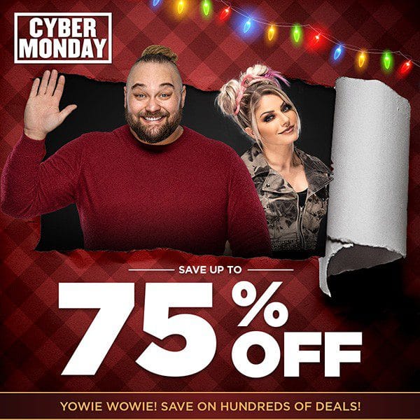You are currently viewing Yowie Wowie! Up to 75% Off! WWE Cyber Monday Sale