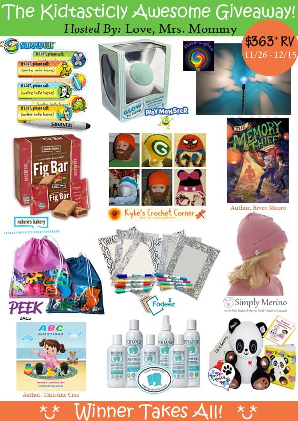 Read more about the article The Kidtasticly Awesome Giveaway Ends 12/15
