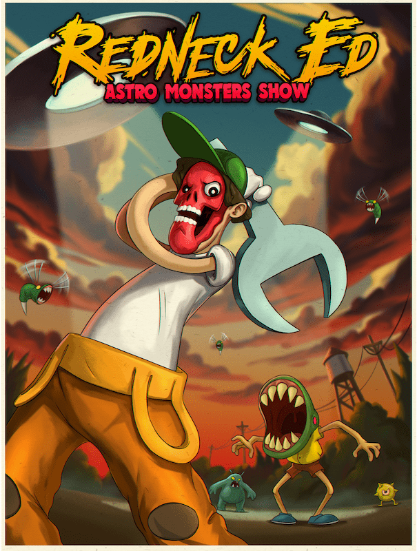 You are currently viewing Brawl through the cosmos in surreal showbiz satire beat-’em-up Redneck Ed: Astro Monsters Show