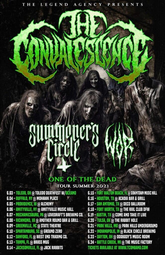 You are currently viewing THE CONVALESCENCE Announces “One of The Dead Tour” w/ Summoner’s Circle, WoR