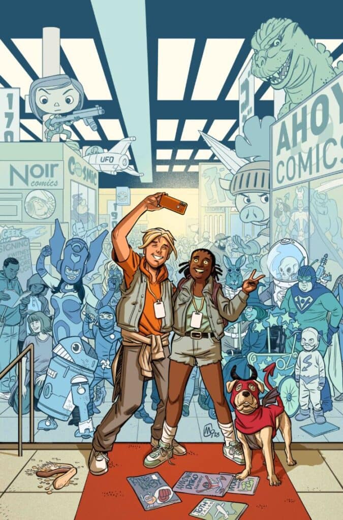 Read more about the article Writer Paul Cornell, Artist Marika Cresta, and AHOY Comics Present a Decades-Long Satire of the Comic Book Industry and Its Biggest Conventions