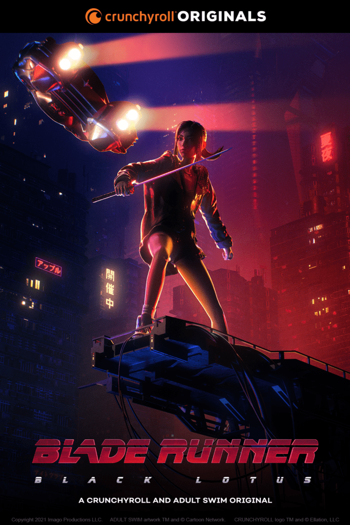Read more about the article Crunchyroll and Adult Swim Reveal Nov. 13 Premiere Date for Blade Runner: Black Lotus X First look at Shenmue the Animation
