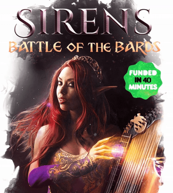 Read more about the article Sirens Battle of the Bards on Kickstarter – Satine Phoenix & Apotheosis Studios 5e DnD Campaign and Setting book