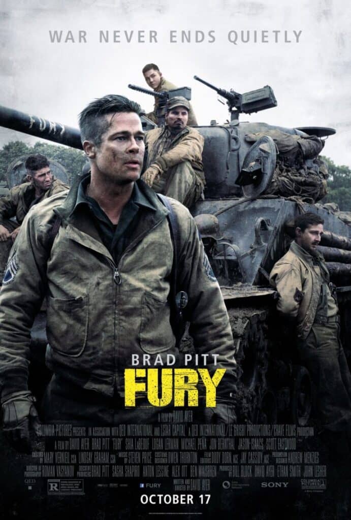 Read more about the article At the Movies with Alan Gekko: Fury “2014”