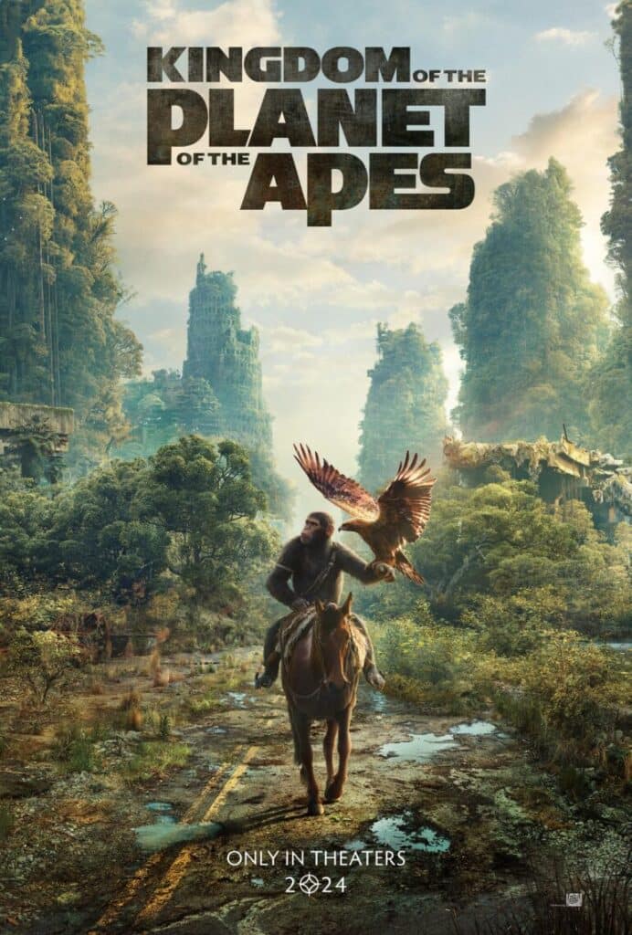 You are currently viewing FIRST TRAILER AND TEASER POSTER FOR ALL-NEW ACTION-ADVENTURE SPECTACLE “KINGDOM OF THE PLANET OF THE APES” AVAILABLE NOW