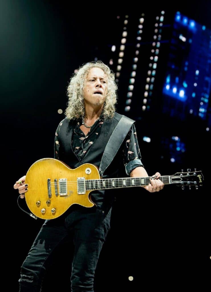 Read more about the article Gibson: Celebrates Guitarist Kirk Hammett of Metallica Recreates Iconic “Greeny” 1959 Les Paul Standard Burst Guitar