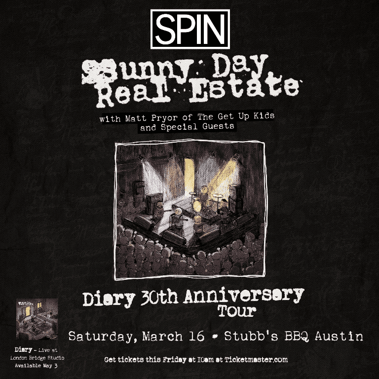 You are currently viewing SPIN MAGAZINE PRESENTS: SUNNY DAY REAL ESTATE’S ‘DIARY’ 30TH ANNIVERSARY AUSTIN TOUR STOP