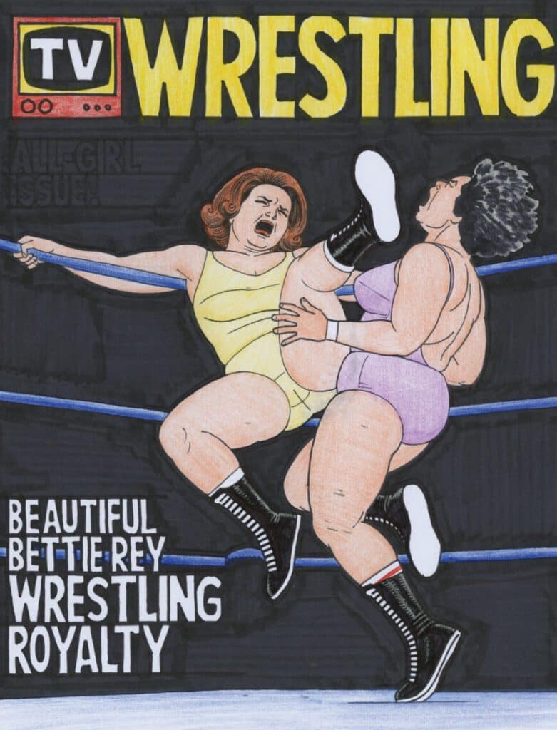 Read more about the article QUEEN OF THE RING: WRESTLING DRAWINGS BY JAIME HERNANDEZ (1980–2020) Review
