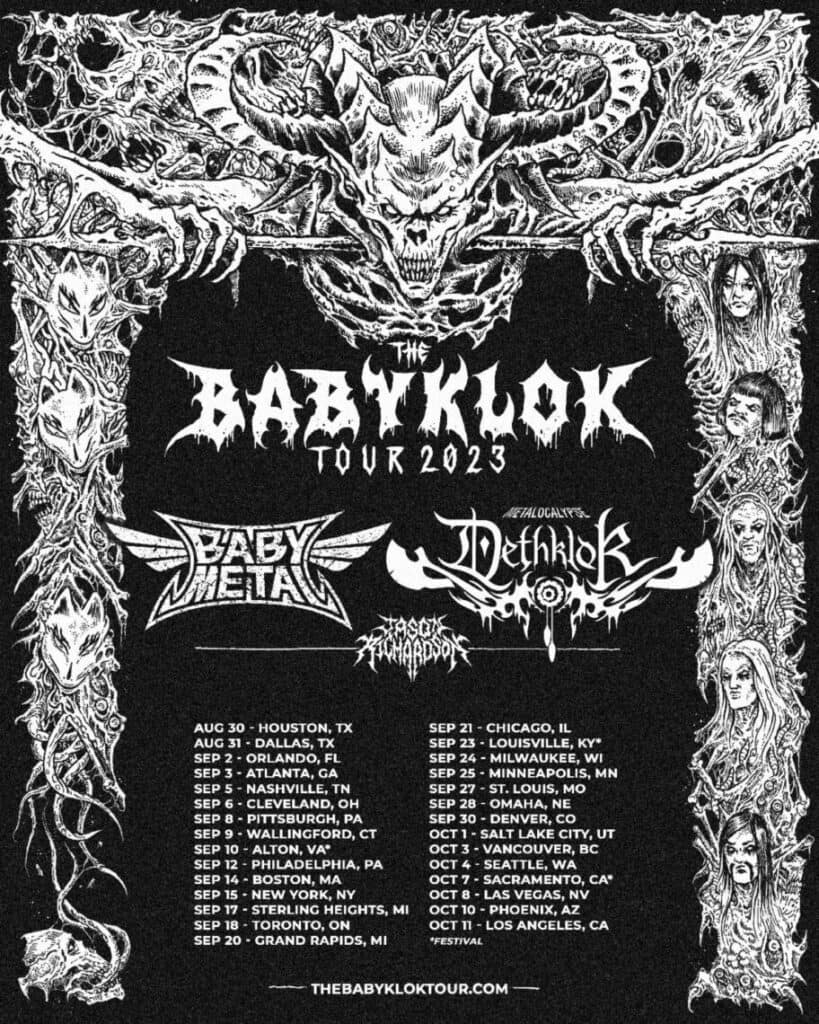 You are currently viewing 2023’s Most Brutal Heavy Metal Tour Commences as BABYKLOK Storms North America