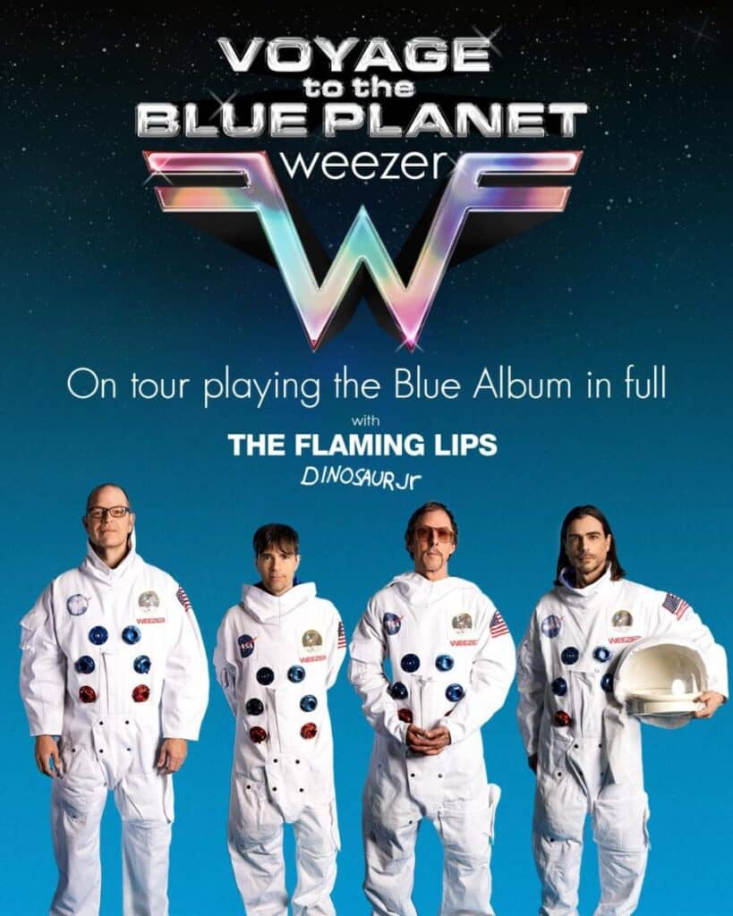 You are currently viewing WEEZER ANNOUNCES ‘VOYAGE TO THE BLUE PLANET’ 30TH ANNIVERSARY OF THE BLUE ALBUM TOUR IN CELEBRATION OF THEIR LEGENDARY SELF-TITLED DEBUT
