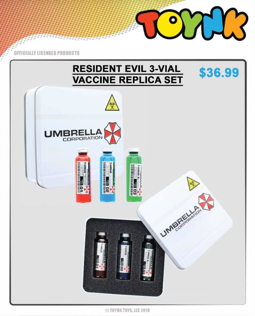 Read more about the article Resident Evil 3-Vial Vaccine Replica Set By Toynk Toys