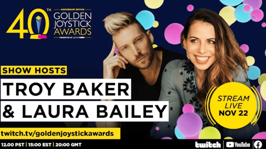 Read more about the article Troy Baker and Laura Bailey host the 40th Golden Joystick Awards Ceremony