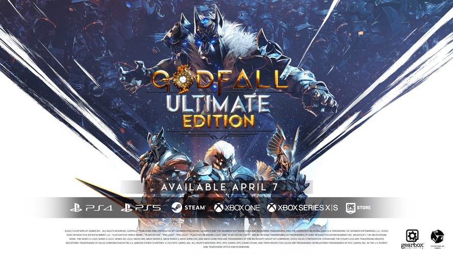 You are currently viewing GODFALL: ULTIMATE EDITION NOW AVAILABLE ON PLAYSTATION, XBOX, EPIC GAMES STORE AND STEAM