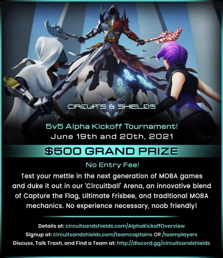 Read more about the article Circuits and Shields Alpha Kickoff Tournament Starts on Saturday